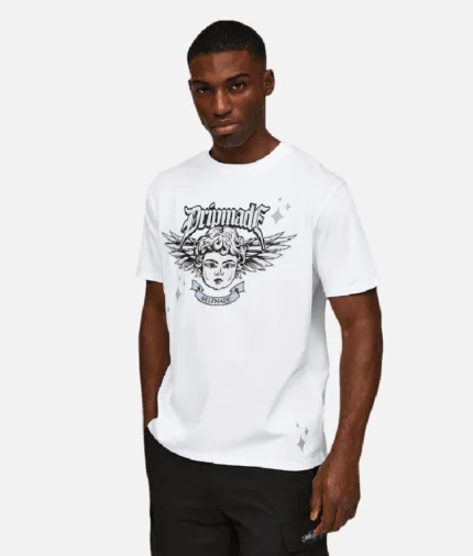 Drip Made Victory Boxy Fit T Shirt White (2)